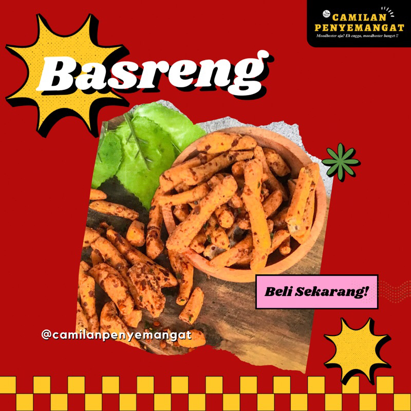 Jual 1 Basreng Keripik Pedas Camilan Penyemangat Shopee Indonesia