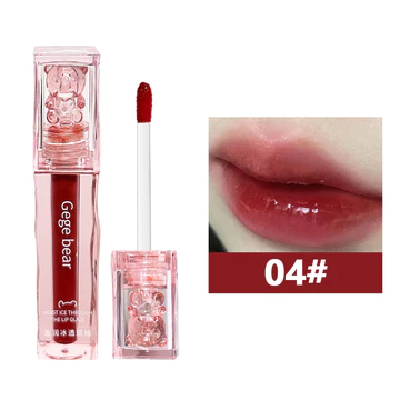 【Spesial Ramadhan Terbatas】 Gege Bear Glass LipGloss Korean Lip Gloss Water LipGloss Mirror