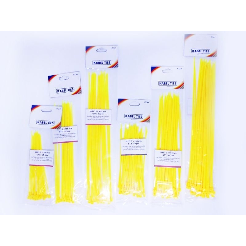 Jual Kabel Ties Nilon Kuning Nylon Cable Tie X X X Shopee Indonesia