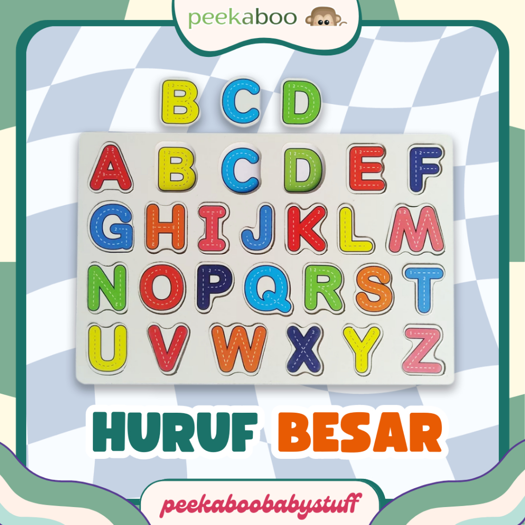 Jual PUZZLE KAYU KNOB MAINAN EDUKASI ANAK DENGAN BACKGROUND - TEMA ...