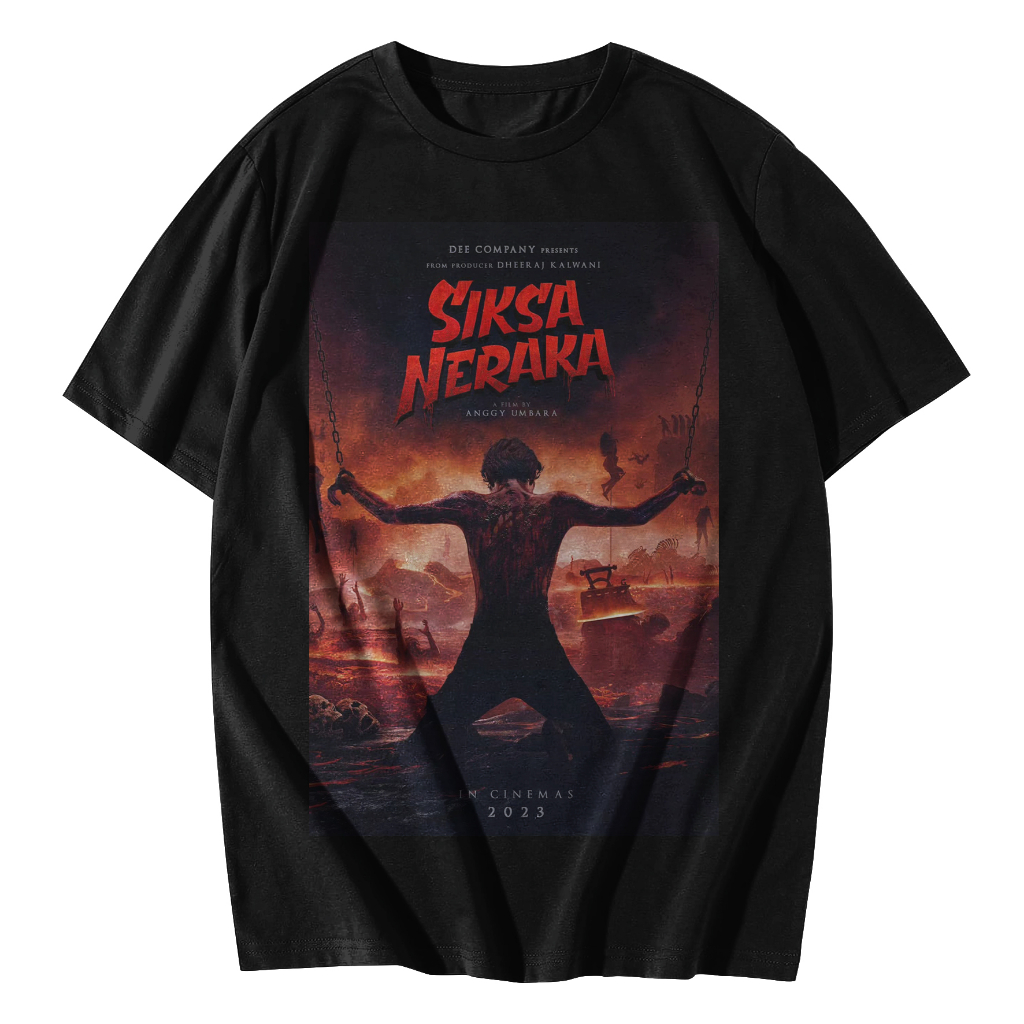 Jual EARLY MERCH SIKSA NERAKA TShirt Kaos Film Horror Movie Poster