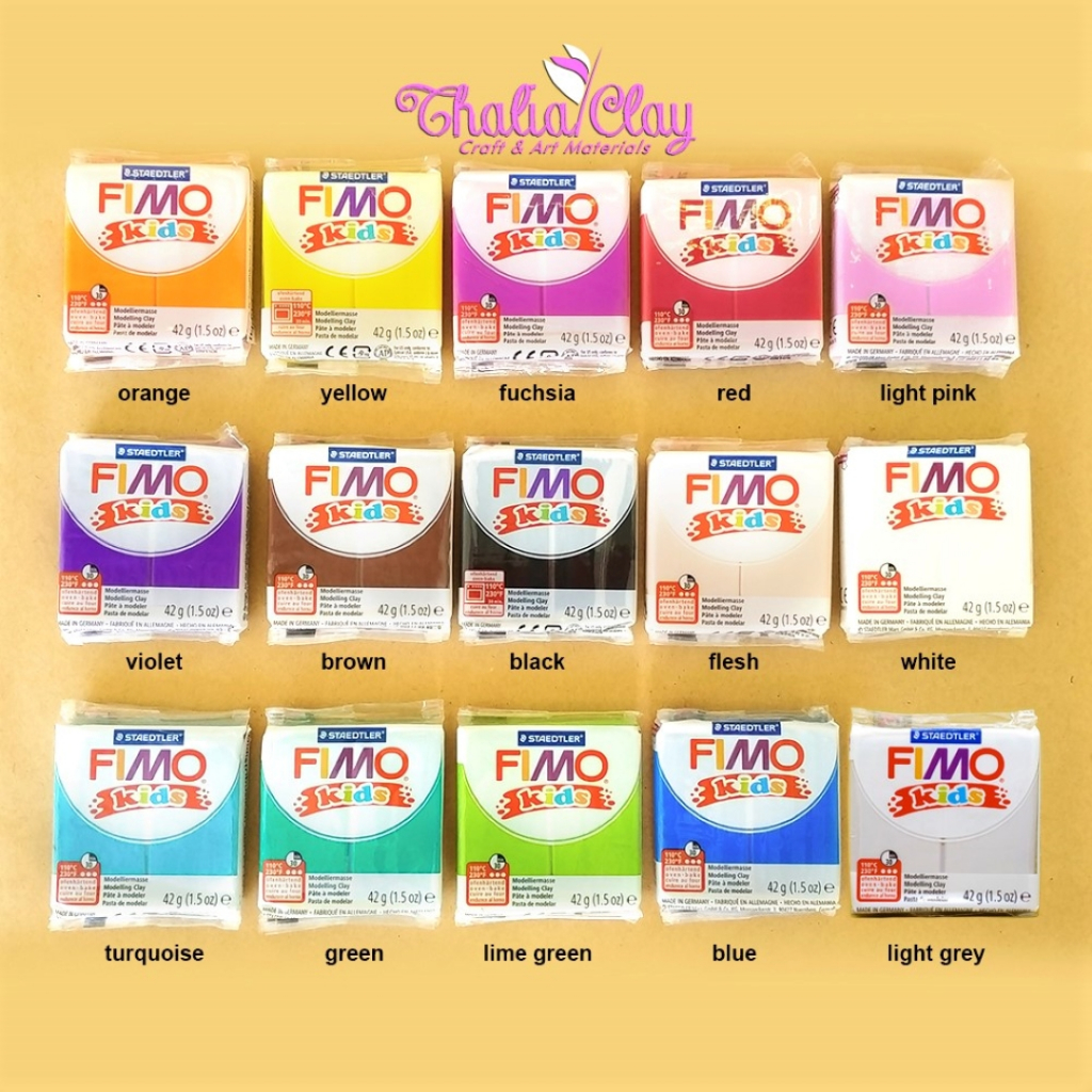Jual FIMO KIDS POLYMER CLAY MODELLING CLAY BAHAN CLAY KERAJINAN TANGAN ...