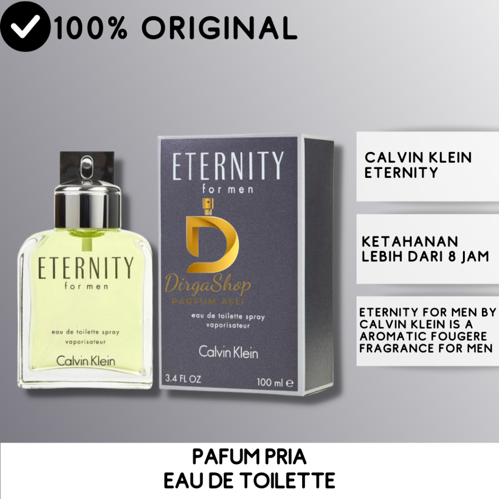 Jual Calvin Klein Eternity For Men EDT 100ml Box Segel | Shopee Indonesia