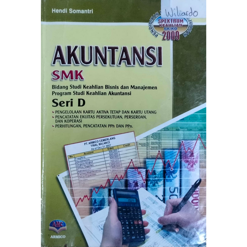 Jual Buku Akuntansi Keuangan SMK Seri D Armico Hendi Somantri