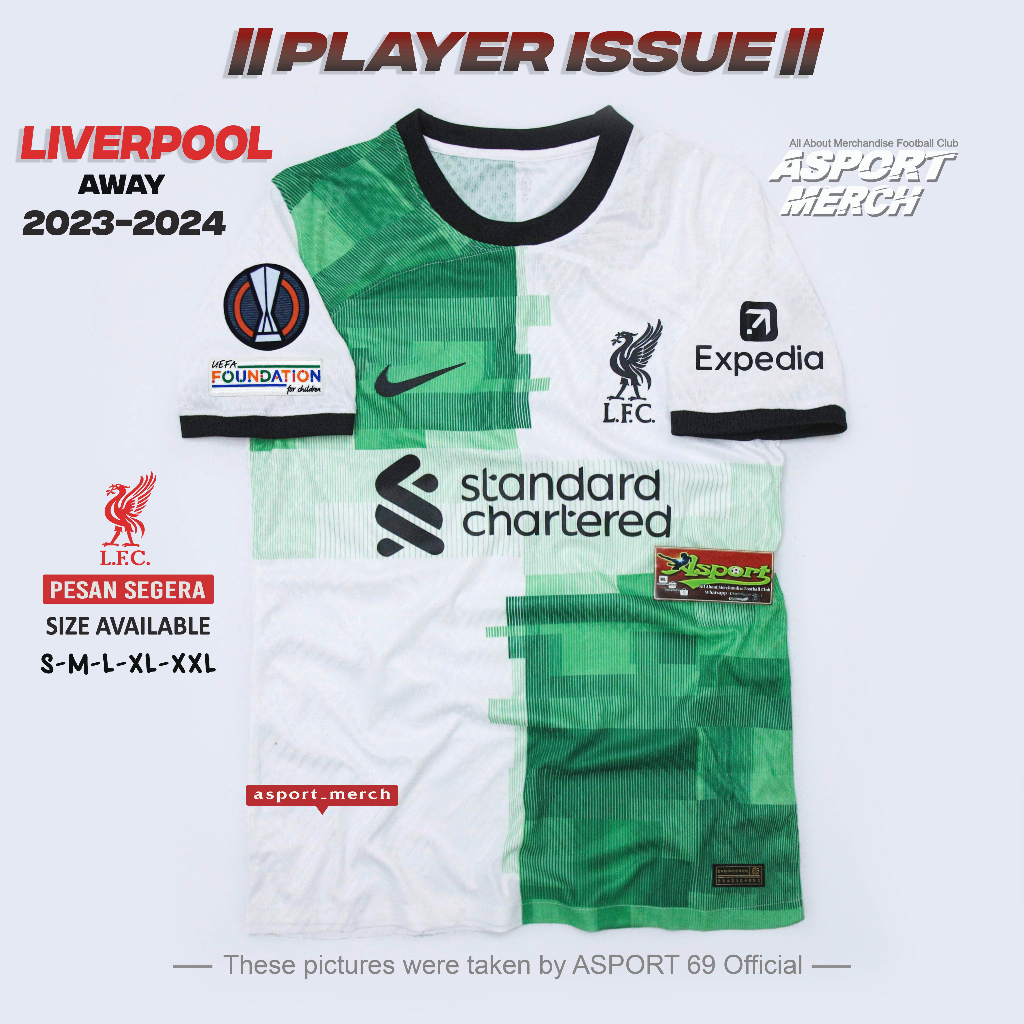 Jual PLAYER ISSUE JERSEY LVERPOOL AWAY TERBARU 2023 2024 JERSEY LFC ...