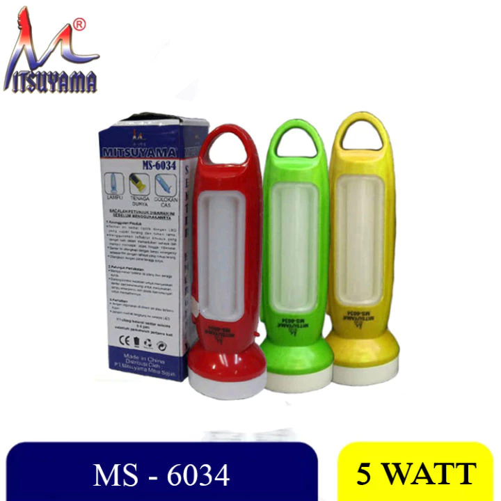 Senter Mini Emergency Mitsuyama 6034 Senter Tangan | AutoStock