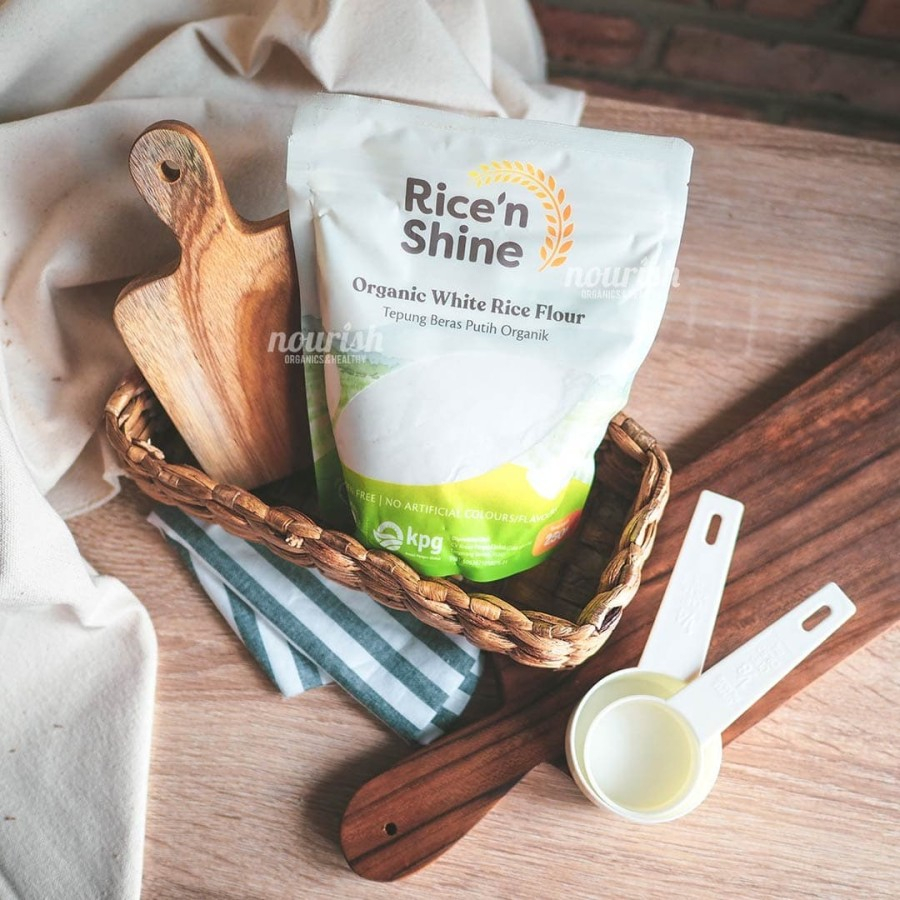 Jual Rice n Shine Organic White Rice Flour (Tepung Beras Putih Organik ...