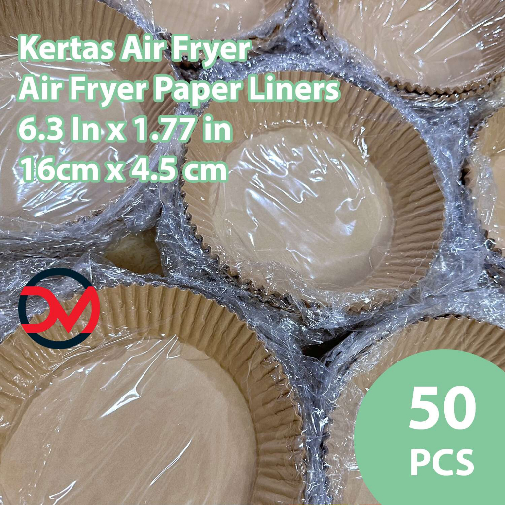 50pcs Square Air Fryer Disposable Paper Liner Non-Stick Baking Paper Liners  CR