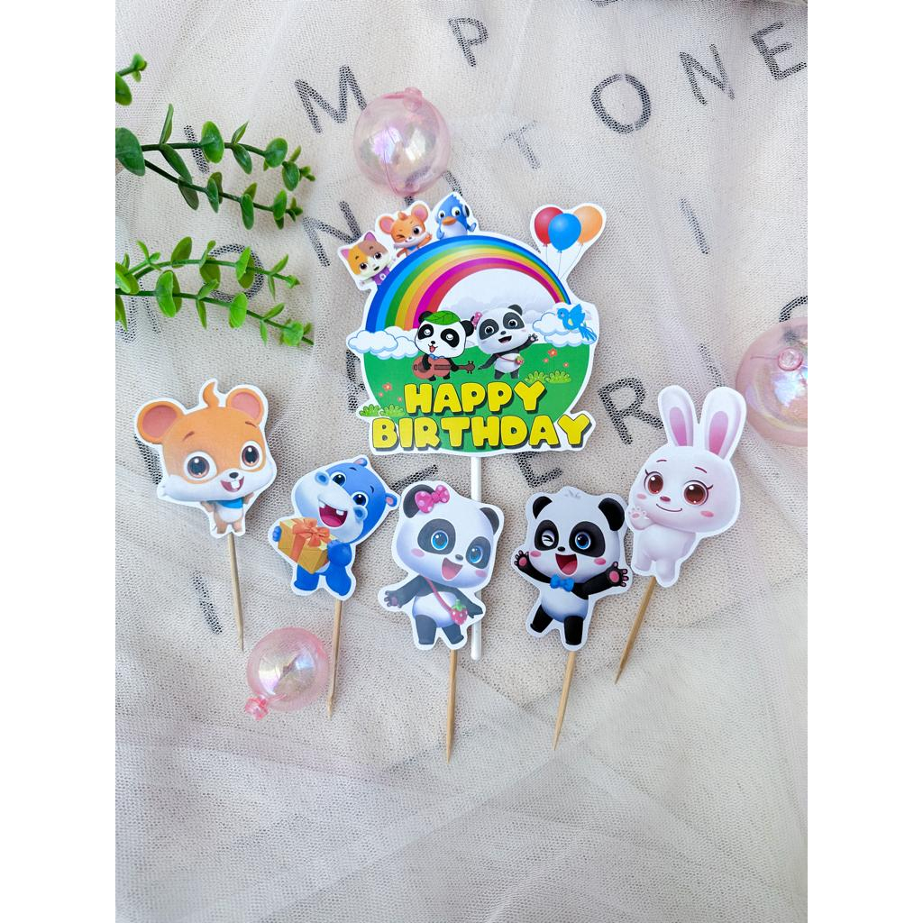 Jual BJ - Baby Bus Mini Topper Cake Birthday / Hiasan Kue Ulang Tahun ...