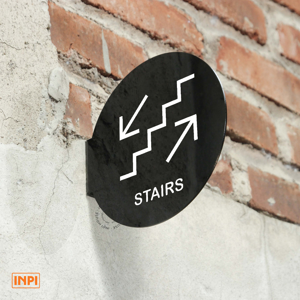 Jual INPI HOUSE Signage Stairs - Papan Tanda Tangga - Wall Sign ...