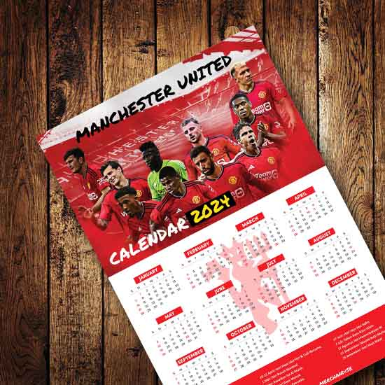 Jual Kalender Bola 2024 Edisi Man United | Shopee Indonesia