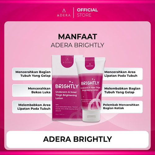 Jual Underarm And Inner Thigh Brightening Lotion Adera Brightly Mencerahkan Bagian Tubuh Yang 2321