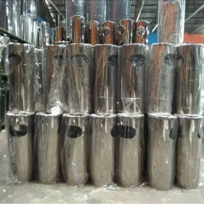Jual tempat sampahh ,Asbakk roko stainless steel tinggi 60 cm (packing ...