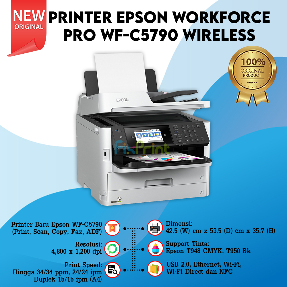 Jual Epson Printer Workforce Pro Wfc5790 Wf C5790 Wf C5790 Duplex Wireless Rp4100000 Shopee 7409