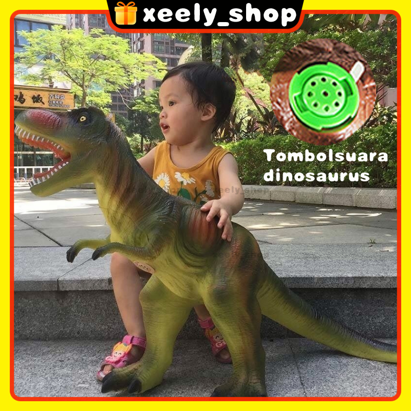 Jual Ready Dinosaurs Mainan/dino Bunyi Dinosaurus Besar 40-50cm / Kartu ...