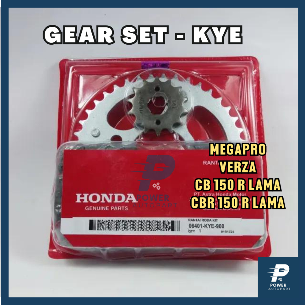 Jual ( GARANSI ) ORIGINAL GEAR SET + RANTAI MEGAPRO, VERZA, CB 150 R