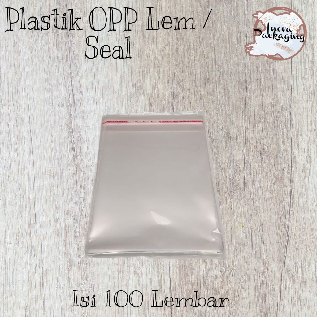 Jual Plastik OPP Lem seal 16x25 cm Plastik OPP Tebal isi 100 Lembar ...