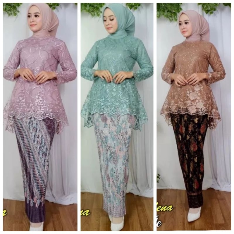 Jual Setelan Kebaya Brukat Modernkebaya Rinjanikebaya Brukat Jumbo