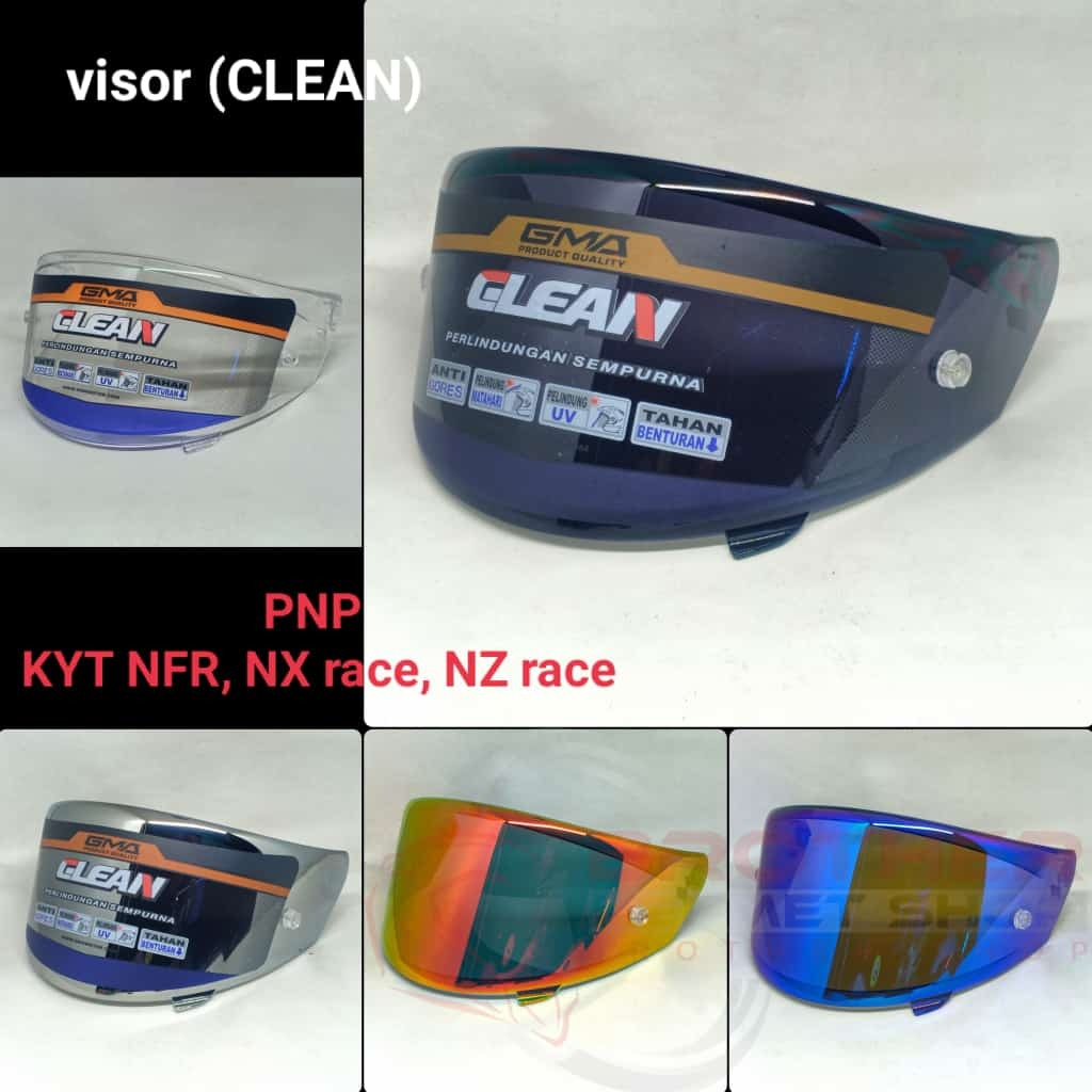 Jual visor helm kyt nfr nx race dan nz race clean Shopee Indonesia