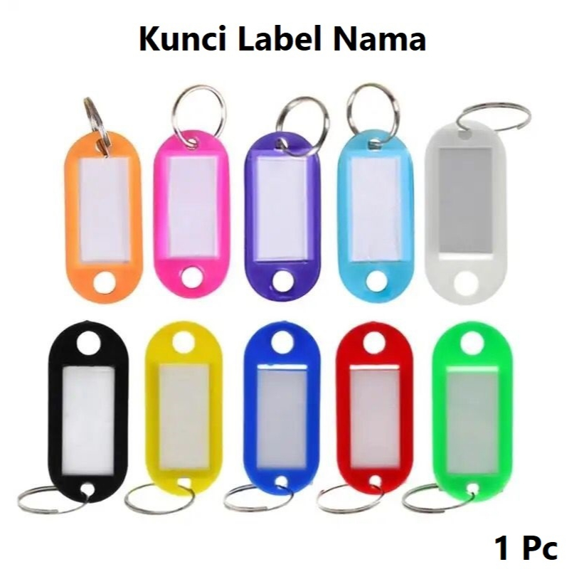 Jual Bahan Gantungan Kunci Label Nama Key Ring Harga/pc | Shopee Indonesia