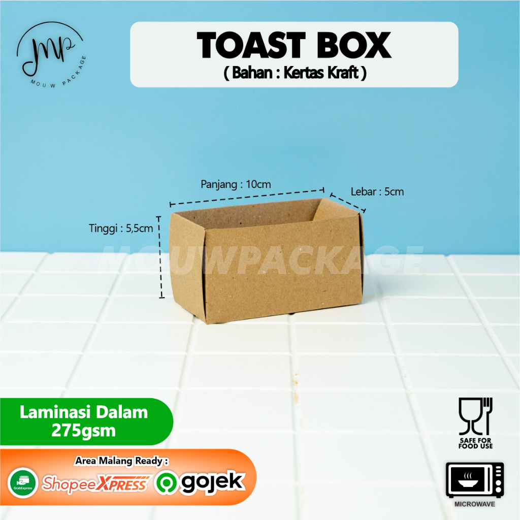 Jual TOAST BOX KRAFT / BOX ROTI PANGGANG / BOX JANJ* JIWA | Shopee ...