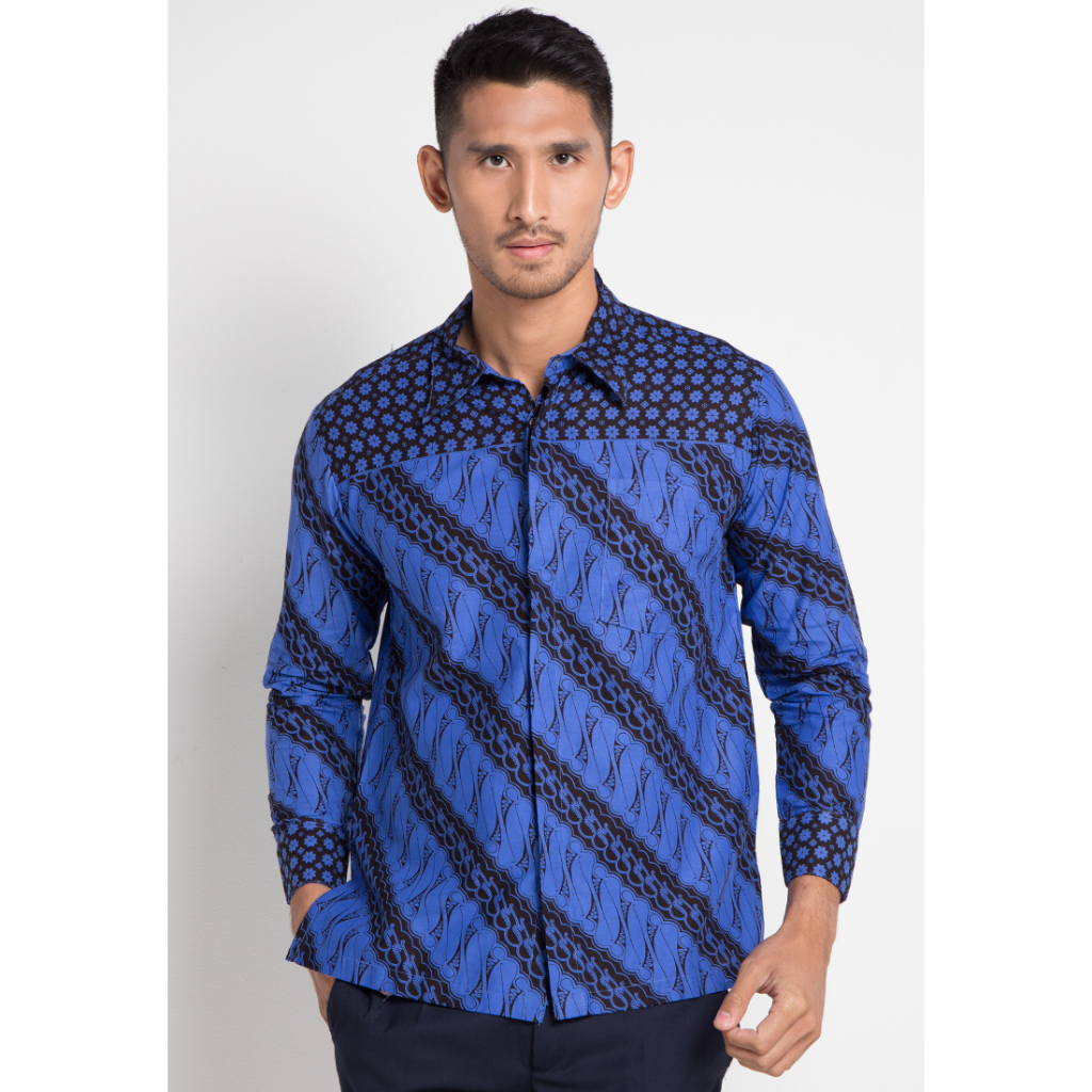 Arjuna Weda Reg Fit Parang Kembang Kemeja Batik Pria main image 1
