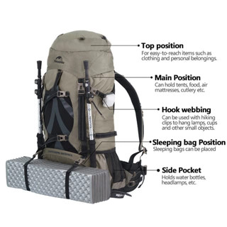 Jual Keril Gunung Tas Gunung Ransel Carrier Backpack 70L Naturehike ...