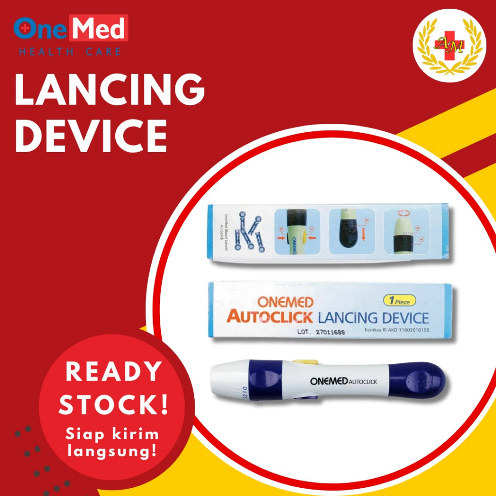 Jual Pen Lancet Autoclick Lancing Device OneMed Shopee Indonesia
