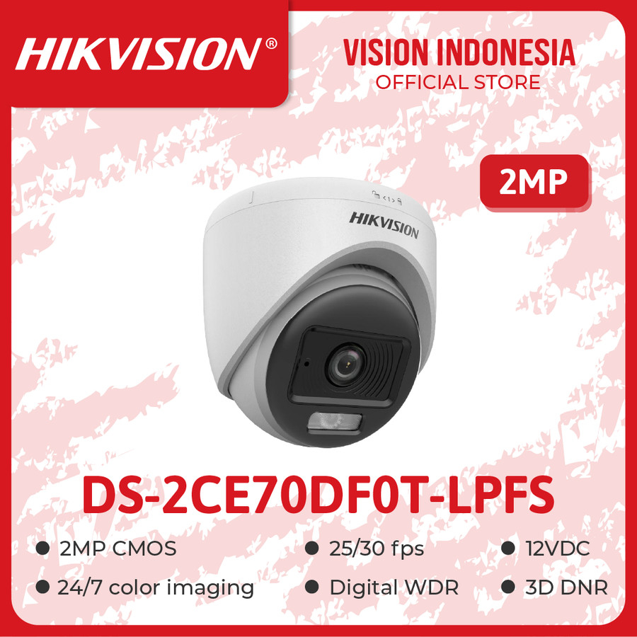 Jual HIKVISION DS-2CE70DF0T-LPFS - 2MP Smart Hybrid Light Colorvu Audio ...