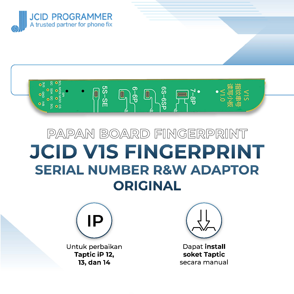 Jual BOARD JCID V1S FINGERPRINT SERIAL NUMBER R&W ADAPTOR ORIGINAL ...