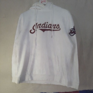 Sweater Hoodie MLB Mitchell & Ness Yankees Putih