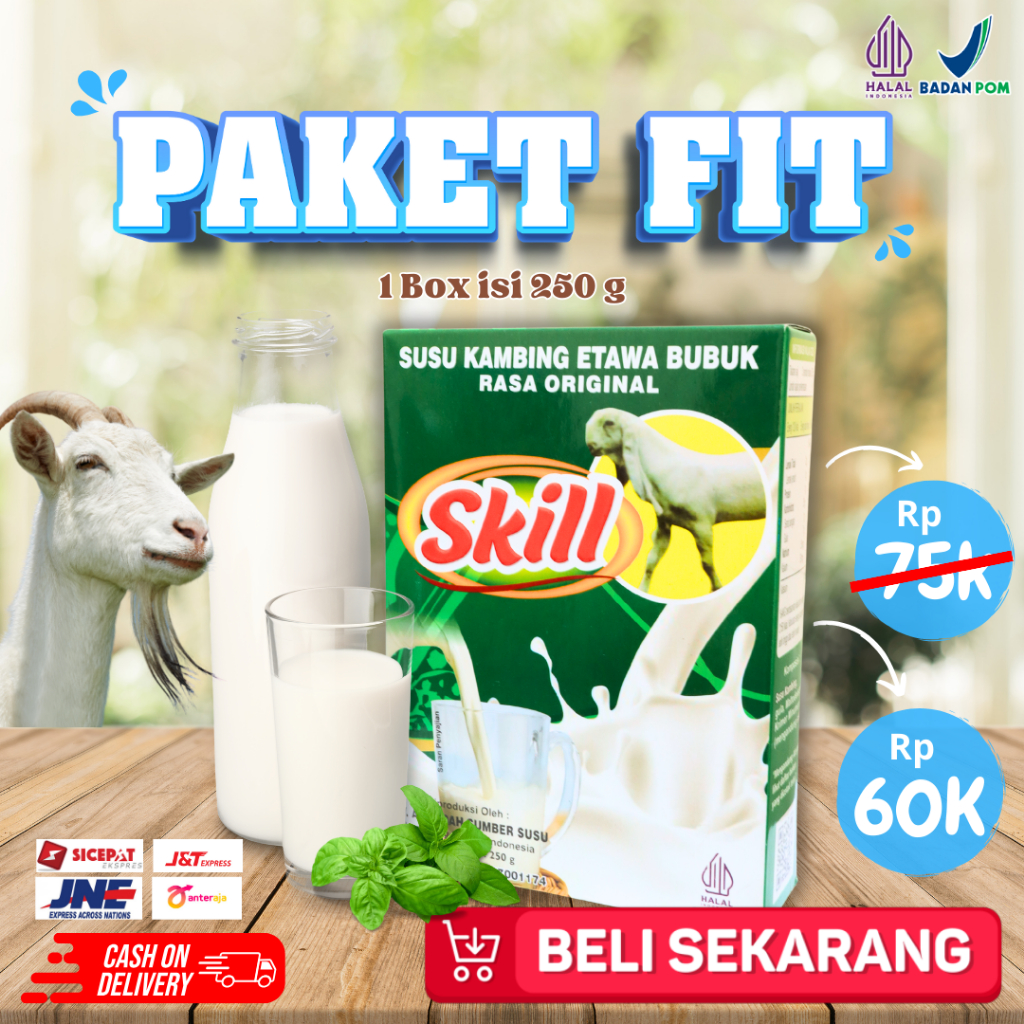 Jual Paket Fit Susu Skill Susu Kambing Etawa Skill Original Box Isi