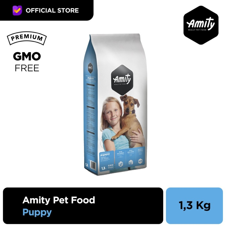 Jual Makanan Anjing Kering Amity Puppy Dog Food For Dog All Breed 1,3 ...