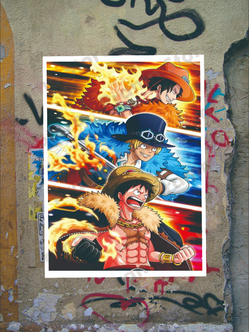 Jual POSTER A3 BIG SIZE/ ANIME /ONE PIECE TERKECE COCOK UNTUK DEKORASI