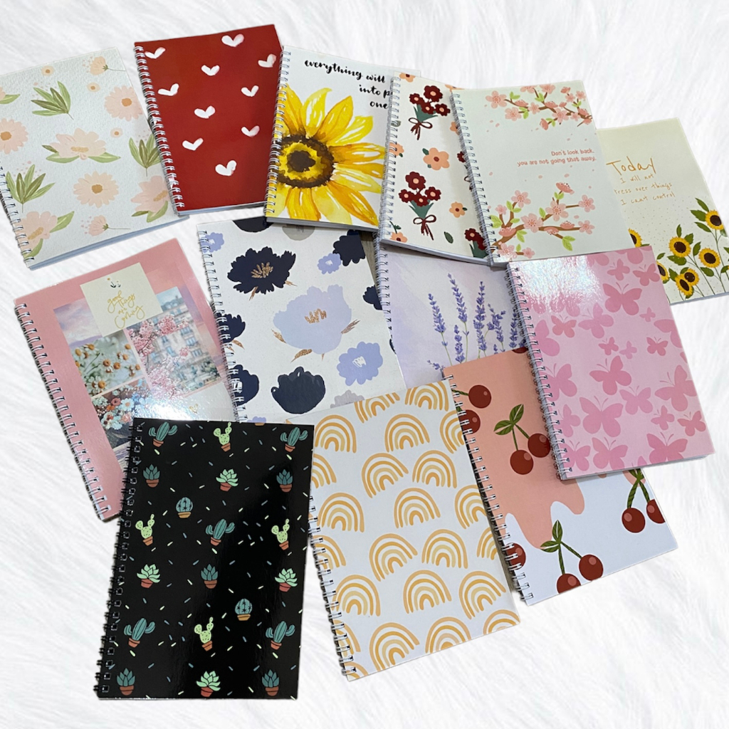 Jual NoteBook Spiral A5 Aesthetic Colorful Girly/ Buku Catatan Sekolah ...