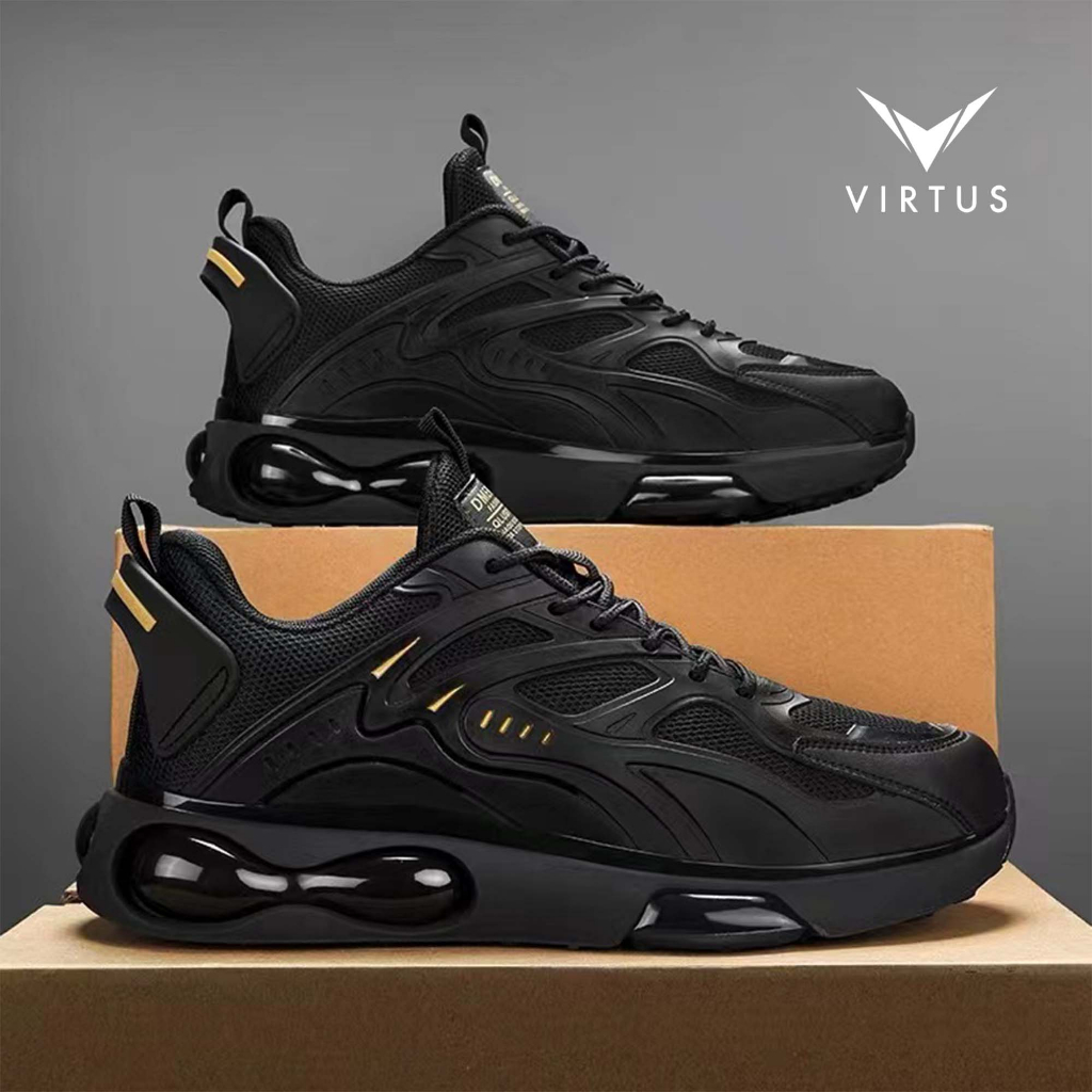 Jual VIRTUS Wear 39 - 44 Shadow Black Hitam - Sepatu Sneakers Pria ...