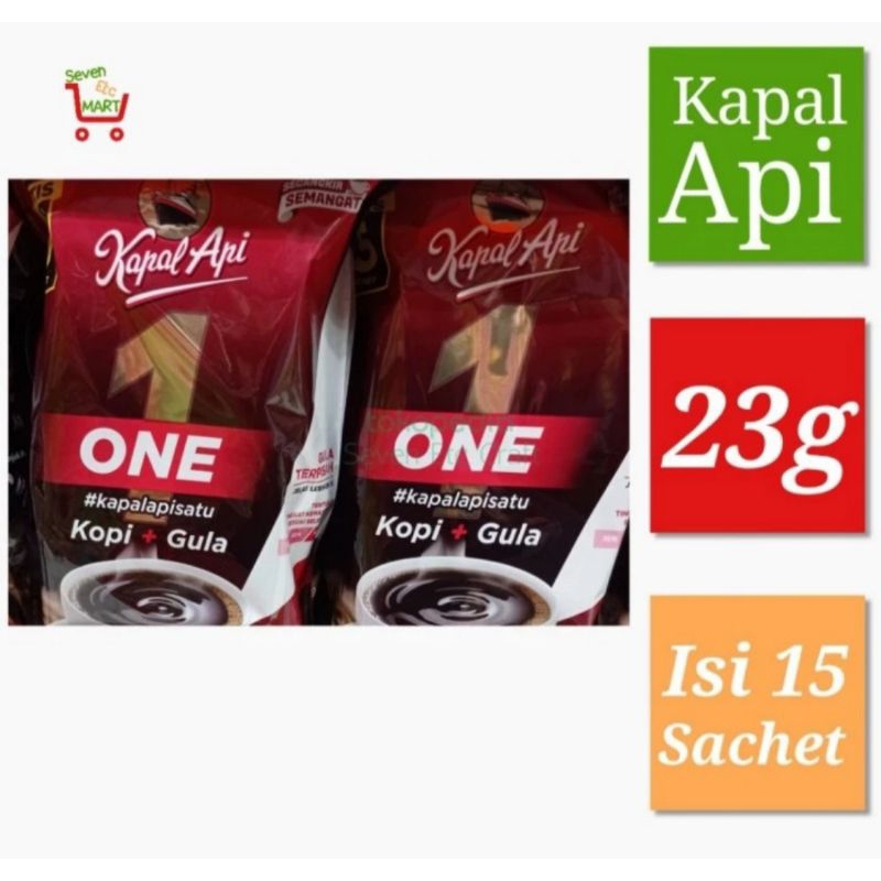Jual Kapal Api One Kopi+Gula Terpisah (15 Sachet) Shopee Indonesia