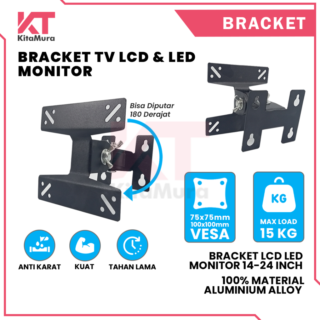 Jual Bracket Tv Led Inch Bracket Tv Lcd Led Monitor Shopee Indonesia