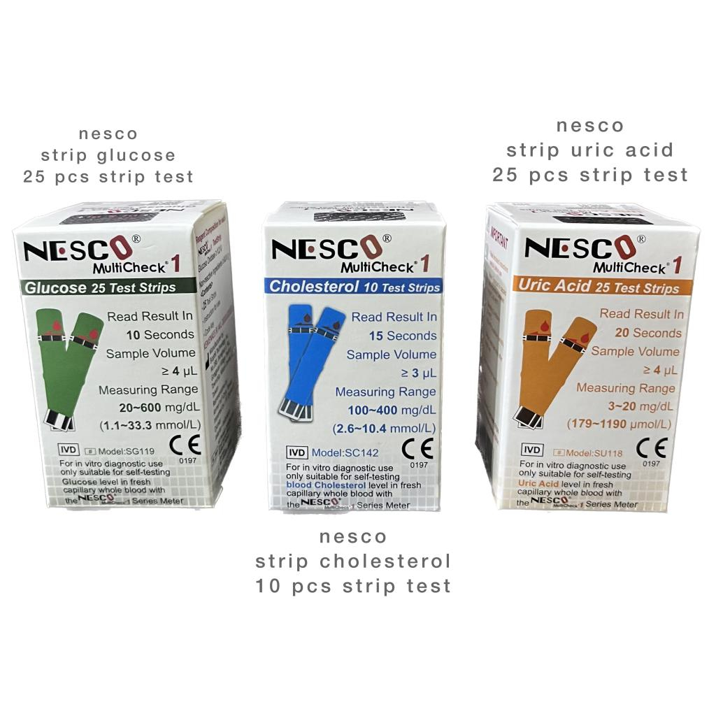 Jual STRIP TEST NESCO / STIK ISI ULANG NESCO CEK GULA DARAH (GLUCOSE