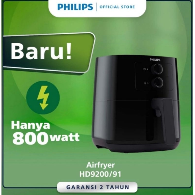 Jual PHILIPS HD 9200 AIR FRYER LOW WATT HD 9200 / 91 PHILLIPS 800