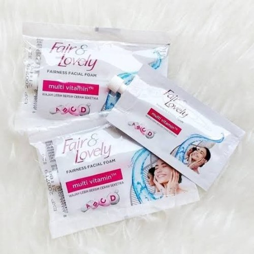Jual FAIR & LOVELY GLOW & LOVELY Sachet Cream Facial Wash / Multivitamin Shopee Indonesia