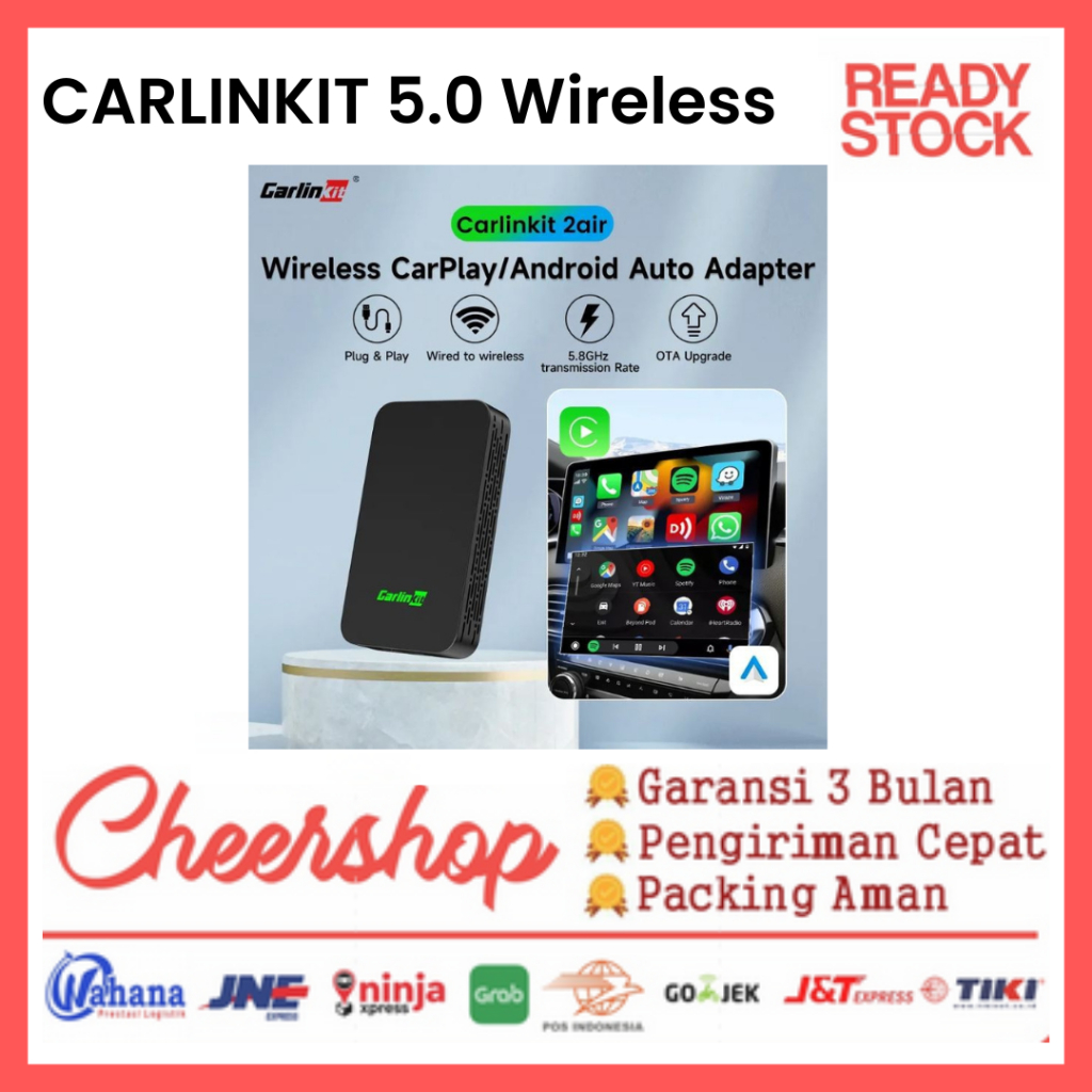 Jual CARLINKIT Dongle 5.0 Wireless Apple Carplay Android Auto Wireless ...