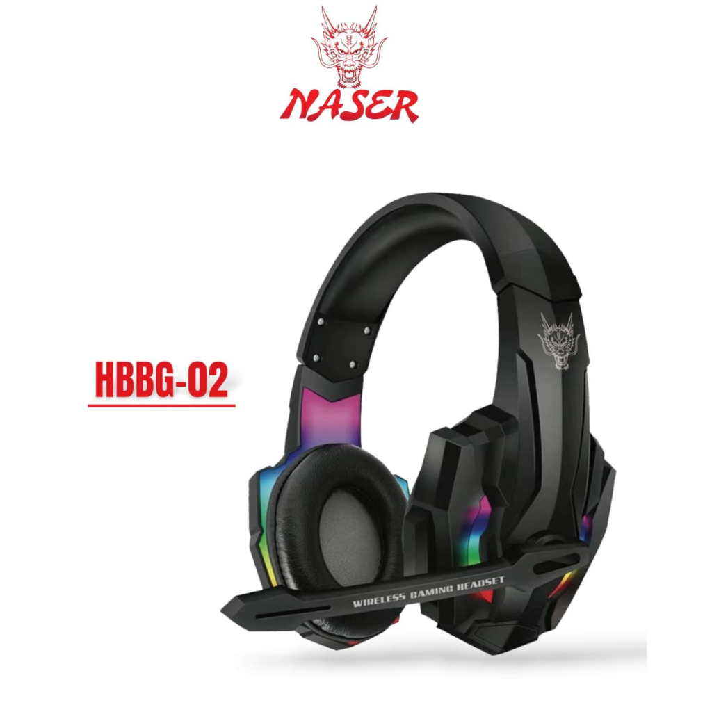 Jual NASER HEADPHONE BANDO BLUETOOTH HBBG-02 / Headset Led RGB ...