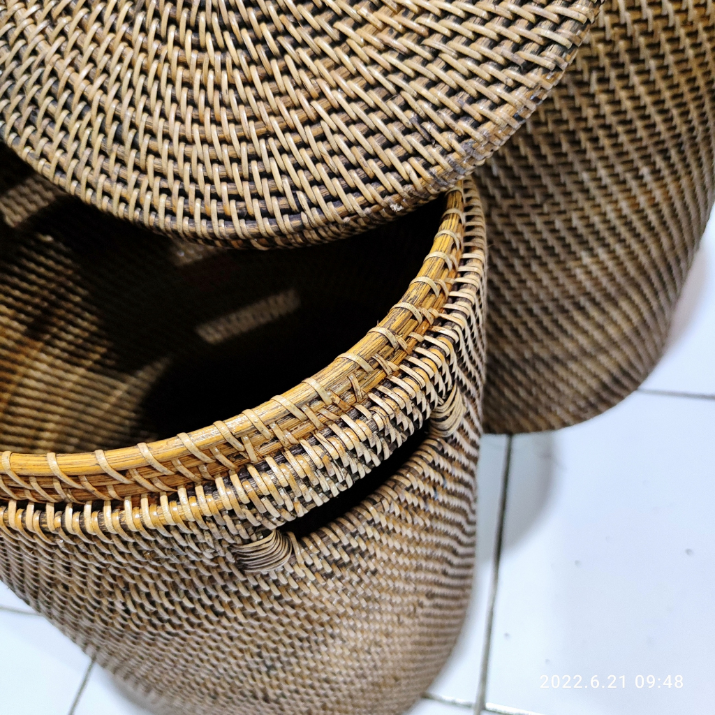 Jual laundry basket rotan rattan | Shopee Indonesia