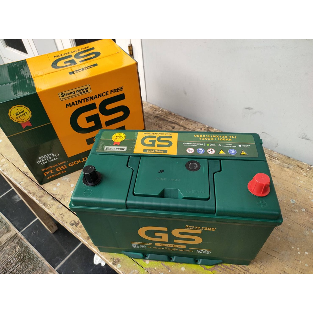Jual Aki Mobil KERING GS MF NX120-7L 95D31L 12V 100Ah AKI KERING PAJERO
