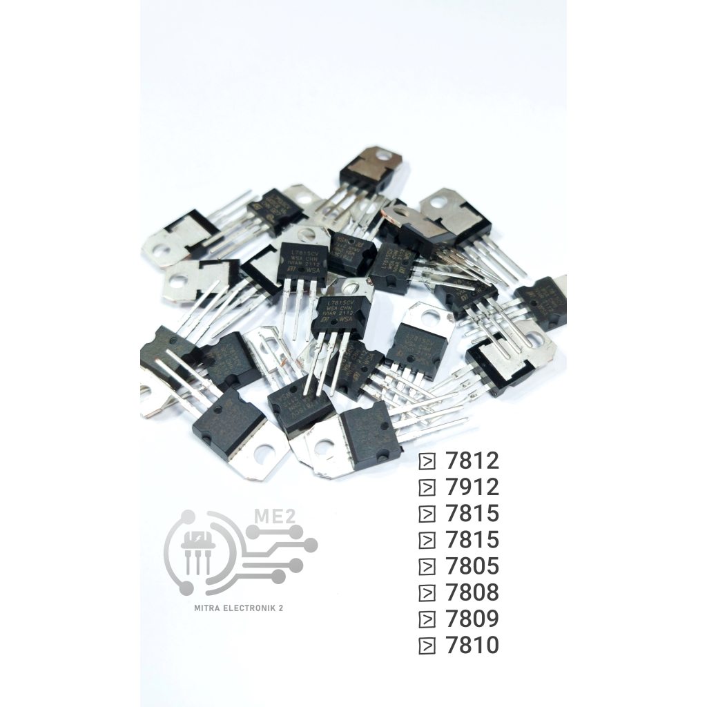 Jual TRANSISTOR REGULATOR L 7812 7815 7912 7915 IC PSU ORIGINAL ST