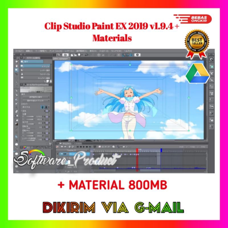 Jual Clip Studio Paint EX 2019 V1 9 4 Materials Shopee Indonesia   Id 11134207 7r98s Lm23698fptpdfd