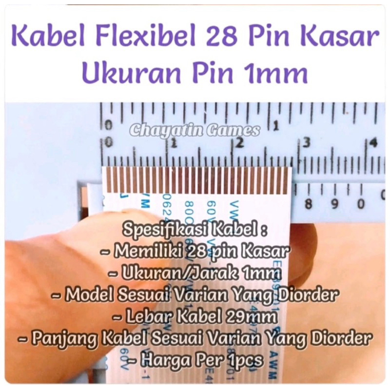 Jual Kabel Flexibel Pin Kasar Panjang Dan Model Sesuai Pilihan Varian Ukuran Pin Mm