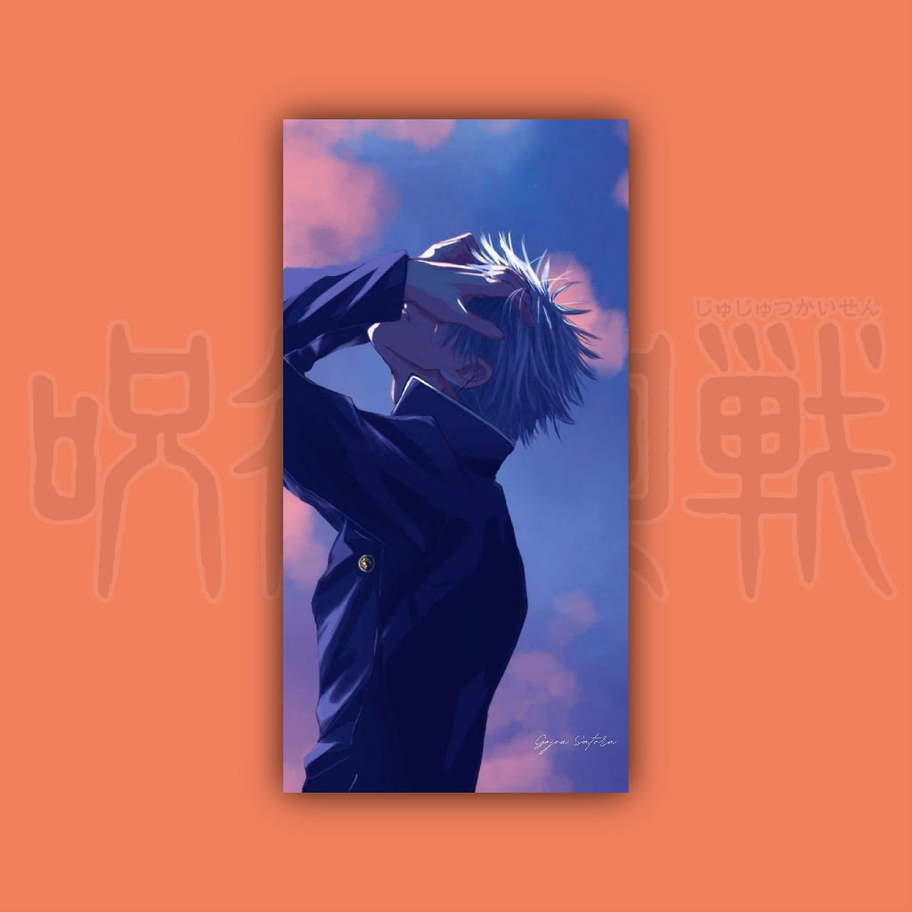 Jual Poster Gojo Satoru Anime Jujutsu Kaisen Hiasan Dinding Kayu 10 x ...