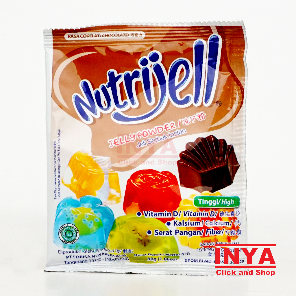 Jual Nutrijell Jelly Powder Chocolate 30gr Sachet - Jeli Serbuk Instan ...